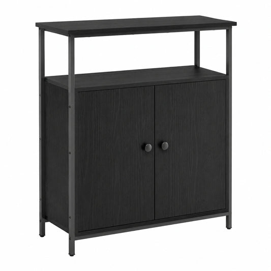 buffet-moderne-noir-en-bois-d-ingenierie-avec-etageres-fnbtcc8066kr