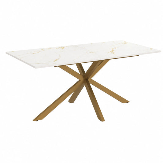 table-a-manger-rectangulaire-pour-8-personnes-avec-pieds-en-laiton-et-plateau-effet-marbre-dore-160-cm-xqywkp8095gj