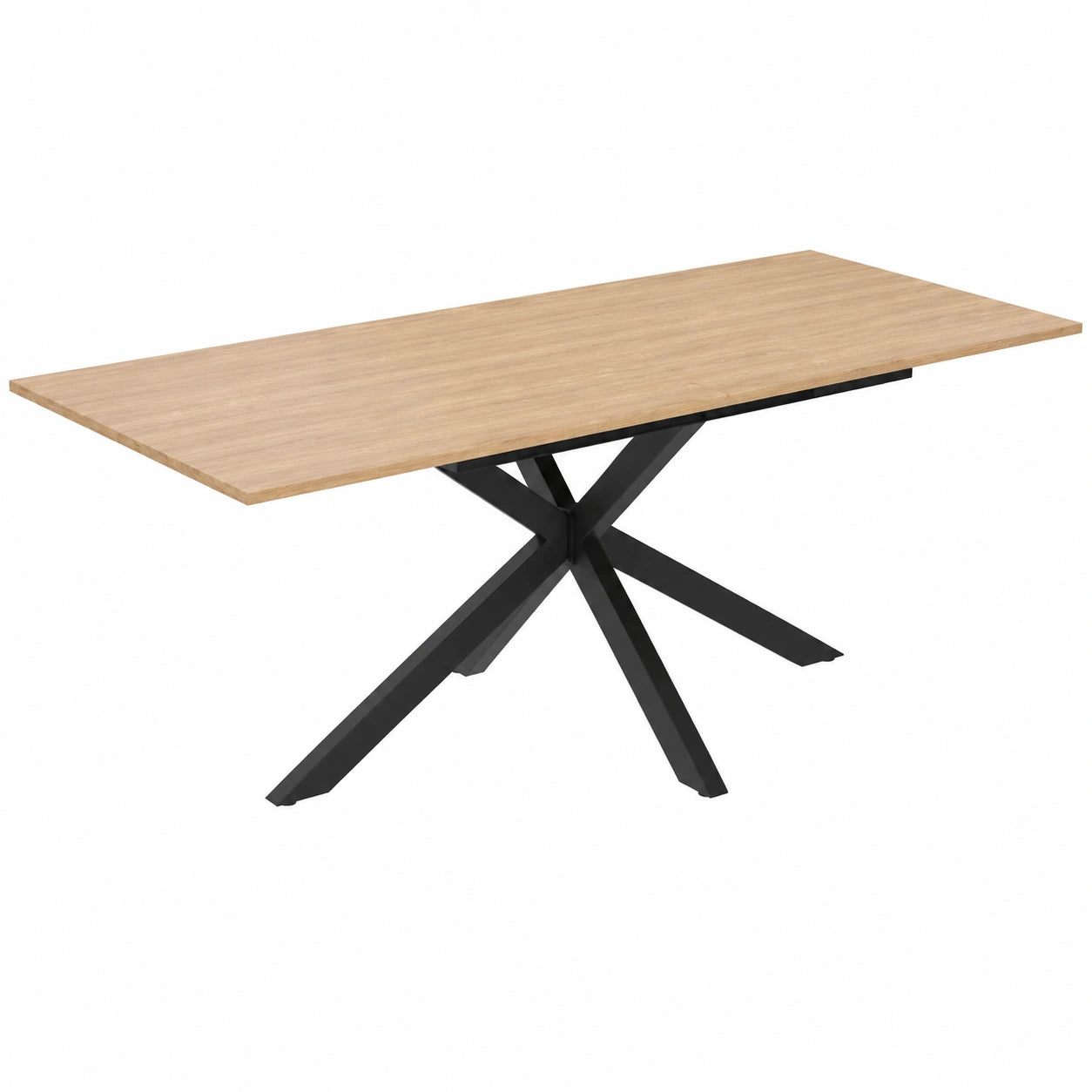 table-a-manger-extensible-rectangle-610-personnes-bois-et-noir-160200-cm-fitjuy8091sq
