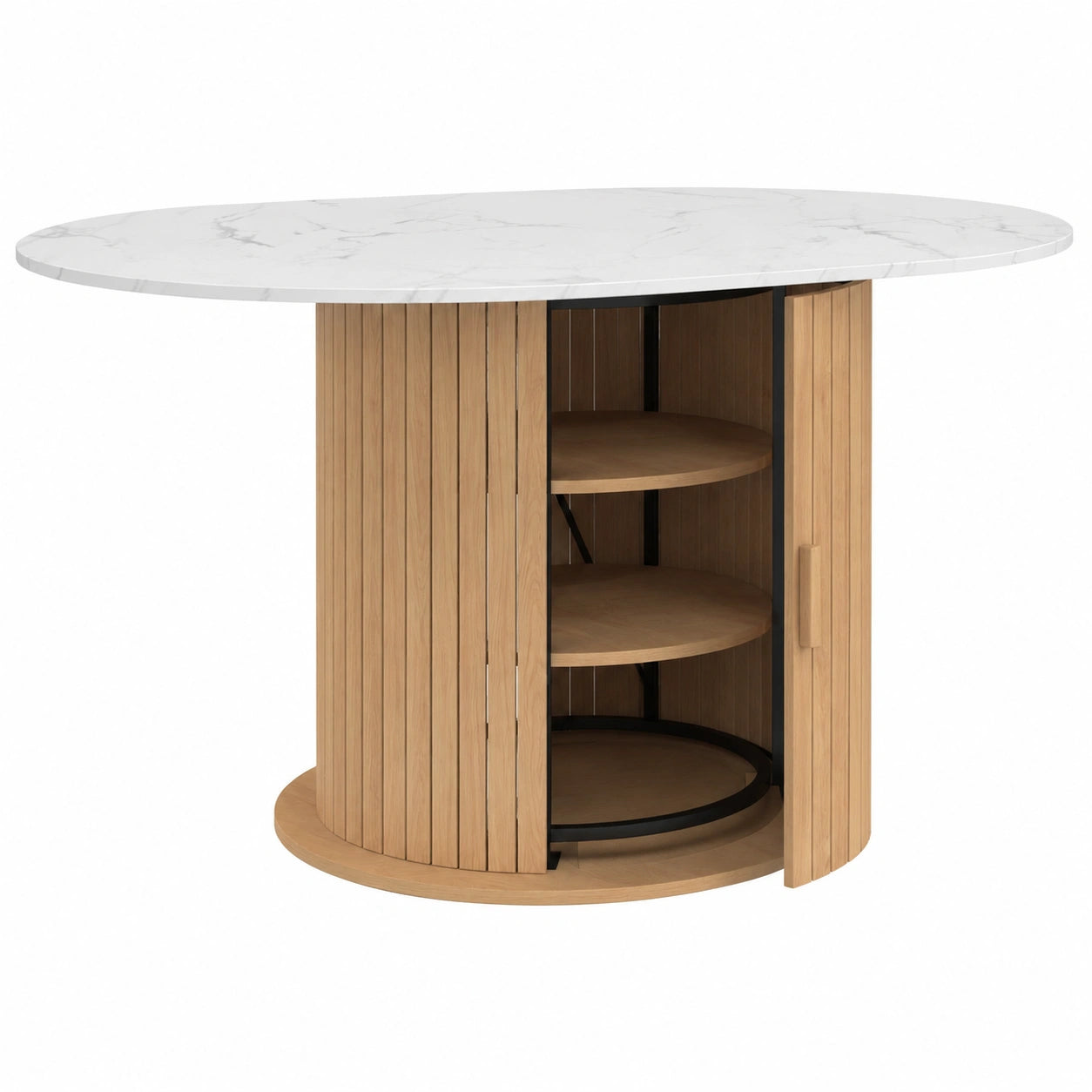 table-a-manger-extensible-ronde-avec-rangement-et-plateau-effet-marbre-blanc-pour-48-personnes-ibgqcx8118xg