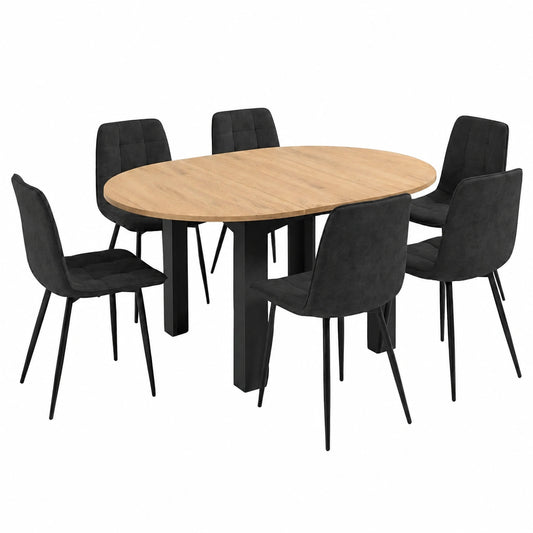 table-a-manger-extensible-ronde-avec-6-chaises-velours-zwcwkj8119rh